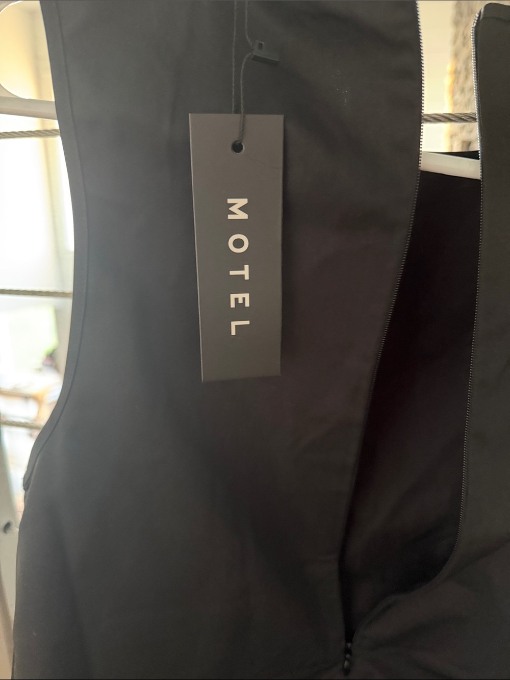 Motel Rocks Black Mini Drop-Waist Ruffle Dress - Picture 4 of 4